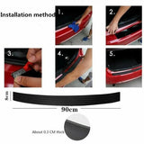 Car Trunk Rear Edge Protector Rubber Bumper Guard  No Scratch Auto Universal  Au - Side View