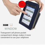 Women Crossbody Phone Purse Touch Screen Bag Rfid Blocking Wallet Shoulder Strap - Green - Extra Image