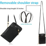 Women Crossbody Phone Purse Touch Screen Bag Rfid Blocking Wallet Shoulder Strap - Green - Extra Image