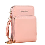 Women Crossbody Phone Purse Touch Screen Bag Rfid Blocking Wallet Shoulder Strap - Grey