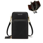 Women Crossbody Phone Purse Touch Screen Bag Rfid Blocking Wallet Shoulder Strap - Pink