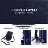 Women Crossbody Phone Purse Touch Screen Bag Rfid Blocking Wallet Shoulder Strap - Red - 45-Degree Angle