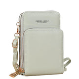 Women Crossbody Phone Purse Touch Screen Bag Rfid Blocking Wallet Shoulder Strap - Red