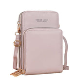Women Crossbody Phone Purse Touch Screen Bag Rfid Blocking Wallet Shoulder Strap - Red - Extra Image
