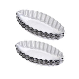 10PCS Baking Egg Tart Mould Cake Tins Set DIY Cups Sailing Boat Pie Mold Plate - Front View