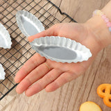 10PCS Baking Egg Tart Mould Cake Tins Set DIY Cups Sailing Boat Pie Mold Plate - 45-Degree Angle
