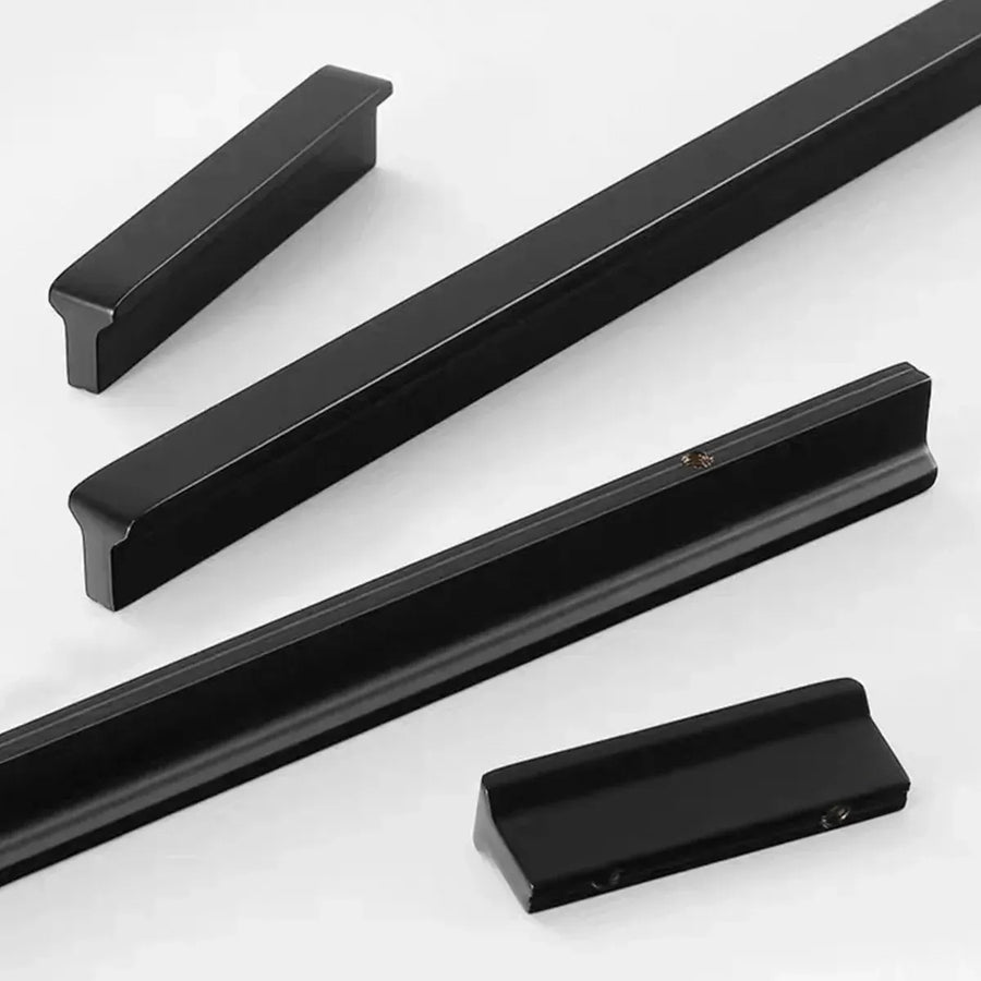Pure Copper Handle North Black American Style for Closet Drawer Cabinet Door - 96mm