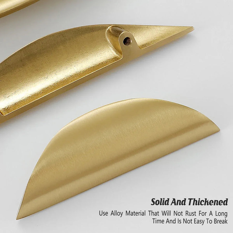 Chinese Cabinet Door Handle Pure Copper Pull Drawer Hand Handle Furniture - Type A-96mm