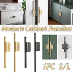 Modern Wardrobe Cabinet Handles Simple Door Pull Handles Home Furniture Hardware - Grey-L