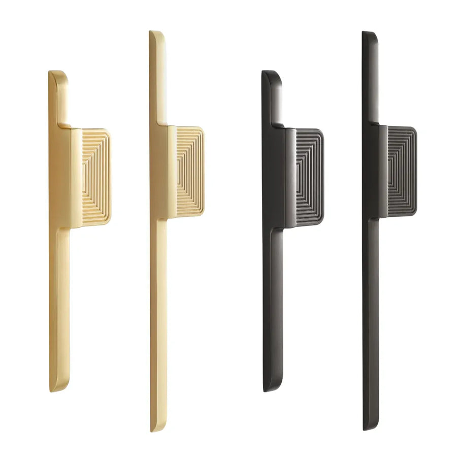 Modern Wardrobe Cabinet Handles Simple Door Pull Handles Home Furniture Hardware - Grey-L