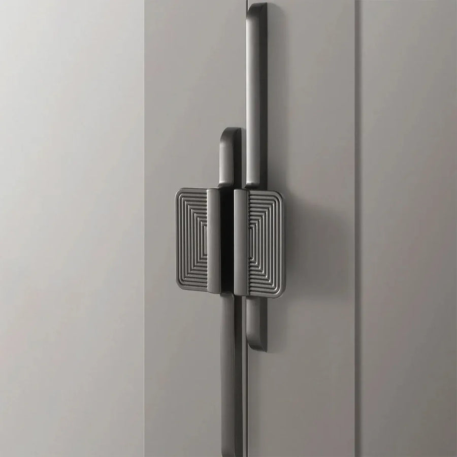Modern Wardrobe Cabinet Handles Simple Door Pull Handles Home Furniture Hardware - Grey-L