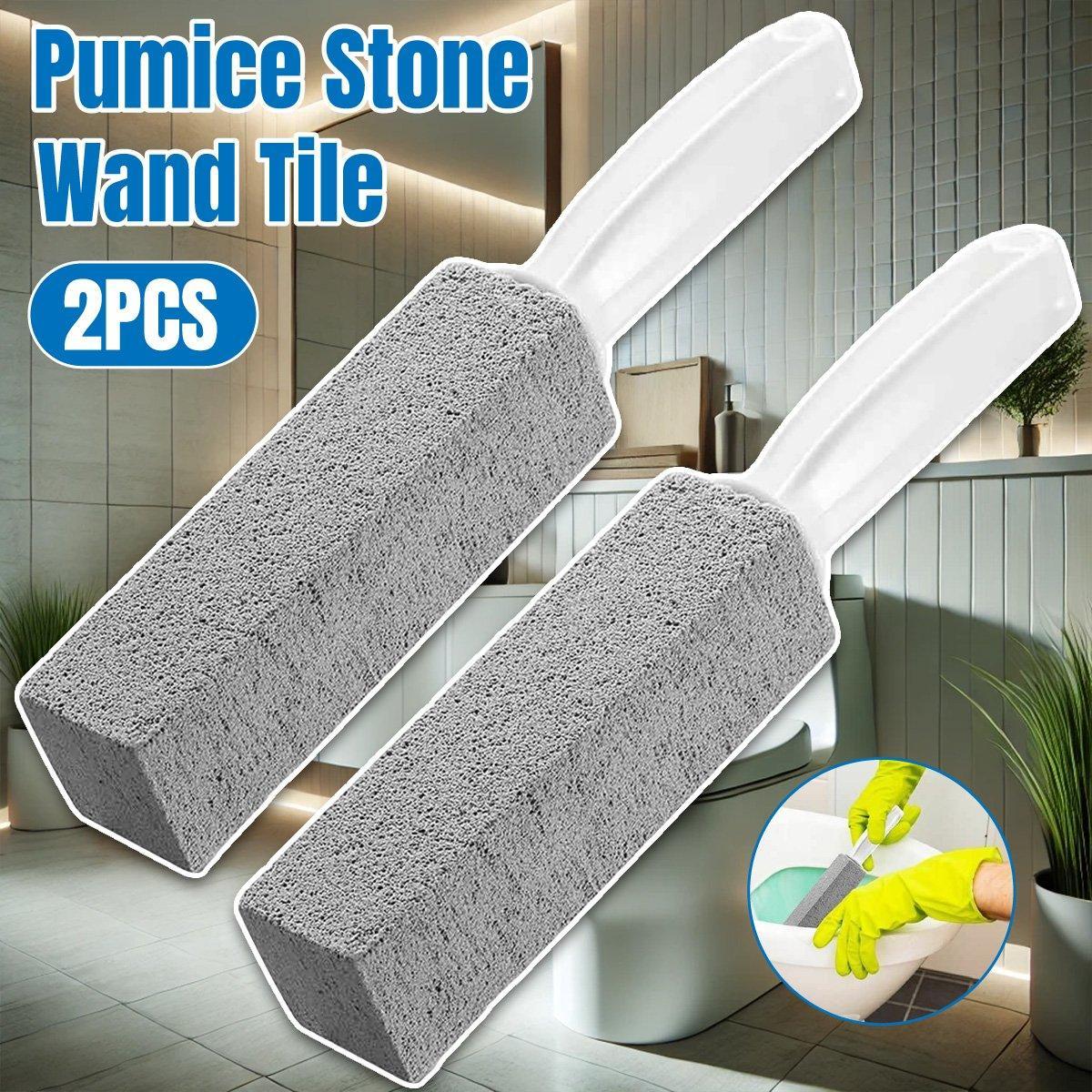 Pumice Stone Wand Tile Cleaning Stains Brush Cleaner Tool Toilet Bowl Bathtub