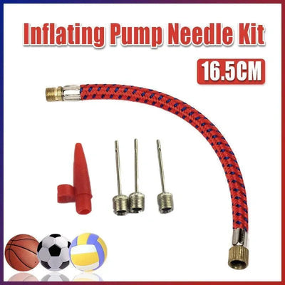 5PCS Inflating Pump Needle Set with Hose and Nozzle for Sports Balls and Airbeds