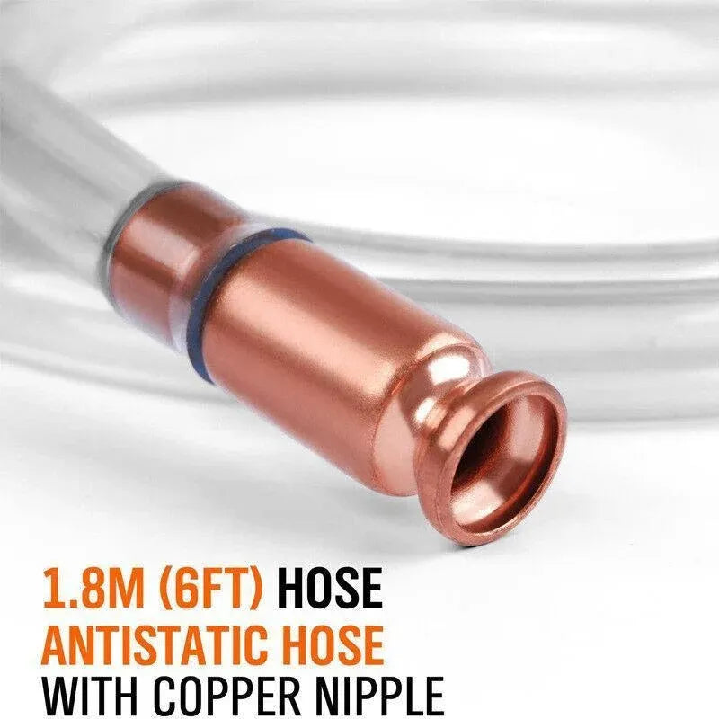 Syphon Jiggler Hose Pump Copper Attachment Self Priming 18Mm 1.8M Petrol Liquid