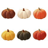 Soft Plush Pumpkin Pillow Cushion Sofa Living Room Bay Window Decor Indoor Toy - Dark Green - Front View