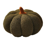 Soft Plush Pumpkin Pillow Cushion Sofa Living Room Bay Window Decor Indoor Toy - Dark Green - Low Angle