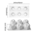 Halloween Silicone Chocolate Cake Mold Pumpkin Mold Baking DIY Handmade Soap - Side View