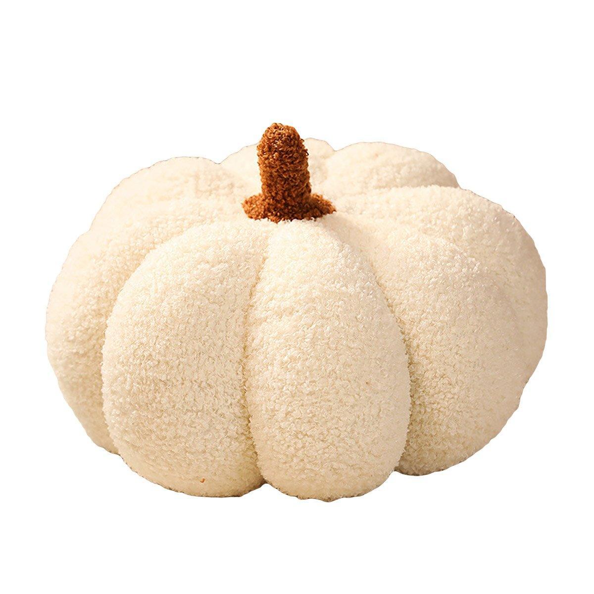 Soft Plush Pumpkin Pillow Cushion Sofa Living Room Bay Window Decor Indoor Toy - Orange