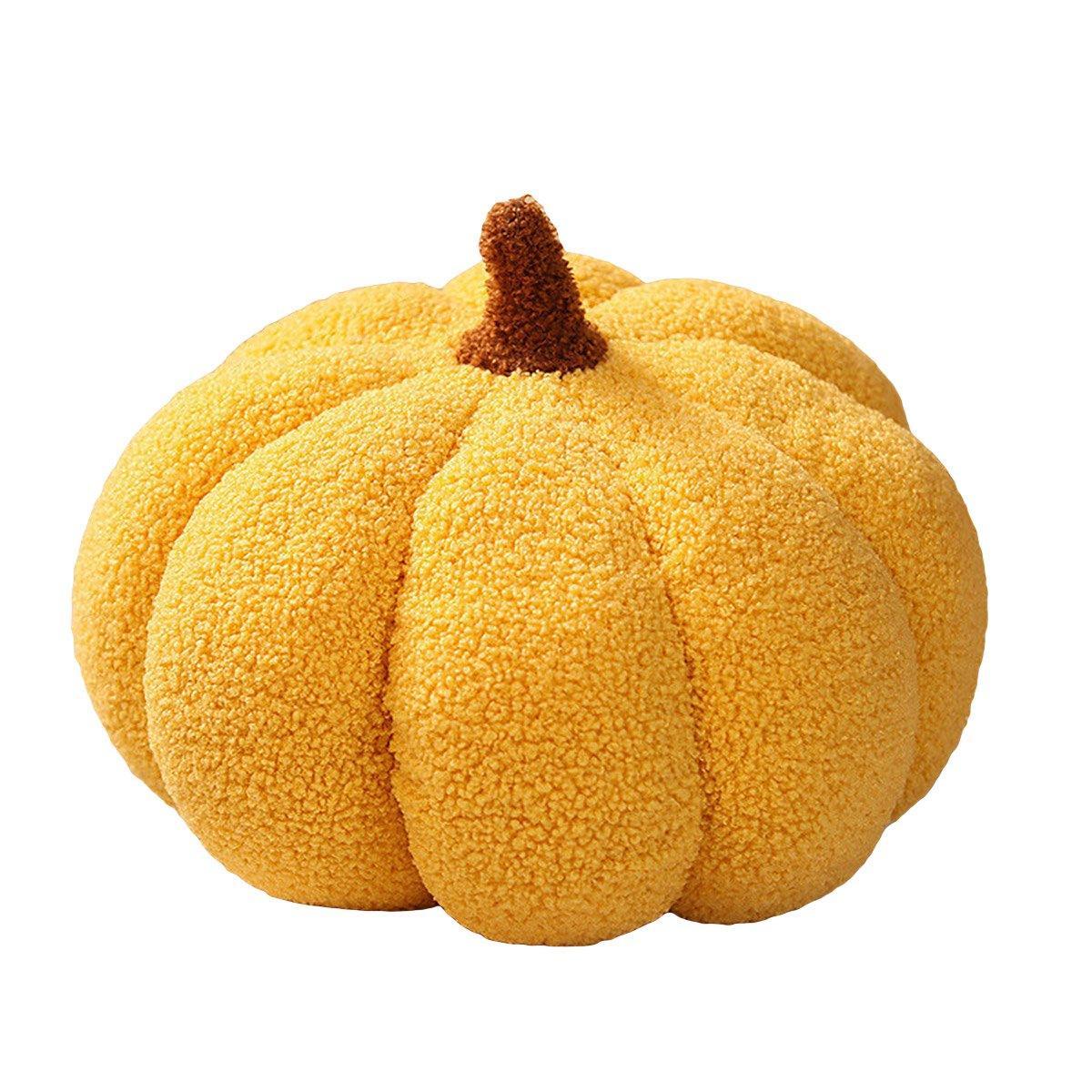 Soft Plush Pumpkin Pillow Cushion Sofa Living Room Bay Window Decor Indoor Toy - Red
