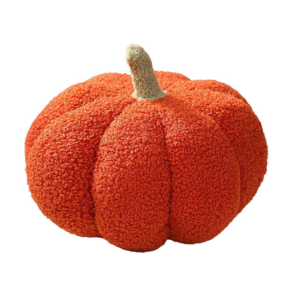 Soft Plush Pumpkin Pillow Cushion Sofa Living Room Bay Window Decor Indoor Toy - Red