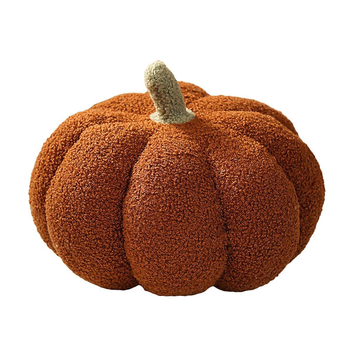 Soft Plush Pumpkin Pillow Cushion Sofa Living Room Bay Window Decor Indoor Toy - White