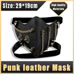Punk Style Chain Mask Gothic Party Face Cover Cosplay Accessory for Men Women