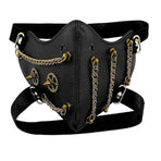 Punk Style Chain Mask Gothic Party Face Cover Cosplay Accessory for Men Women