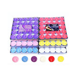 Tealight Candles 10 or 50 Pack Unscented Long Burning for Wedding Party Decor - Purple- 2 Hours10PCS - Front View