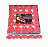 Tealight Candles 10 or 50 Pack Unscented Long Burning for Wedding Party Decor - Purple- 2 Hours10PCS - Close-Up Angle