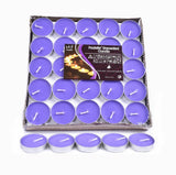 Tealight Candles 10 or 50 Pack Unscented Long Burning for Wedding Party Decor - Purple- 2 Hours10PCS