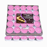 Tealight Candles 10 or 50 Pack Unscented Long Burning for Wedding Party Decor - Purple- 2 Hours10PCS