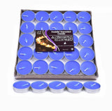 Tealight Candles 10 or 50 Pack Unscented Long Burning for Wedding Party Decor - Purple- 2 Hours10PCS