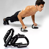 Push Up Bar Stand S Shape Home Workout Arm Chest Trainer Indoor Fitness Tool - Rear View