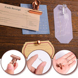 465PCS Rose Gold Thumbtacks Binder Clips Push Pins Set Office Supplies With Box - 45-Degree Angle