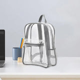 Waterproof Transparent Backpack Double Shoulder Large Capacity School Travel Bag - Rear View