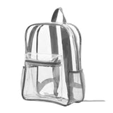 Waterproof Transparent Backpack Double Shoulder Large Capacity School Travel Bag - Front View