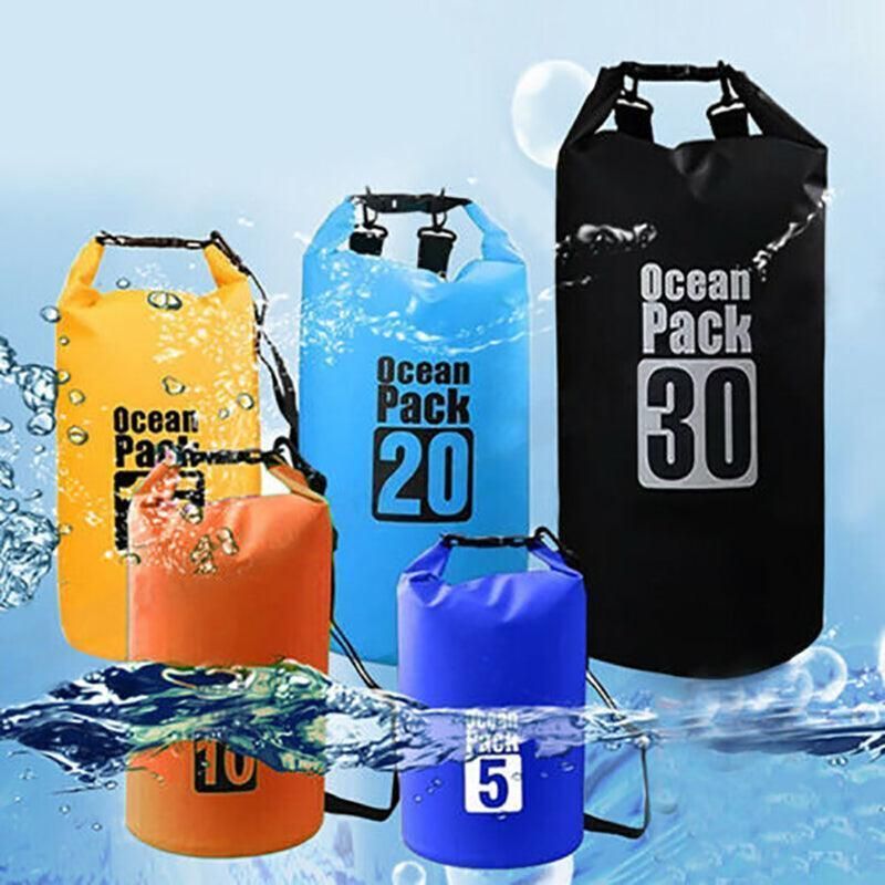 Yellow Waterproof Bag Dry Sack Fishing Camping Canoeing Outdoor 2/5/10/15/20/30 L - 10L