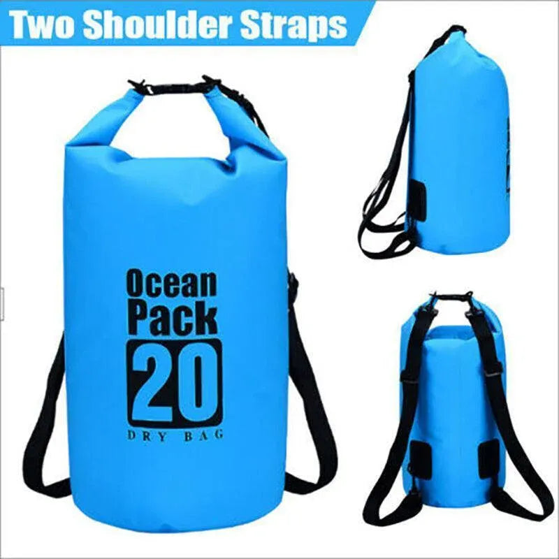 Yellow Waterproof Bag Dry Sack Fishing Camping Canoeing Outdoor 2/5/10/15/20/30 L - 10L