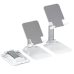 Foldable Adjustable Universal Desk Stand Holder For Mobile Phone Tablet Portable - White