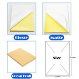 A4 Self Adhesive Sticker Paper Sheet Label Laser Inkjet Print Mailing Address - White Glossy*100 PCS - Low Angle