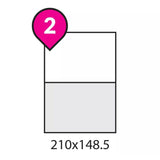 A4 Self Adhesive Sticker Paper Sheet Label Laser Inkjet Print Mailing Address - White Glossy*100 PCS - Extra Image