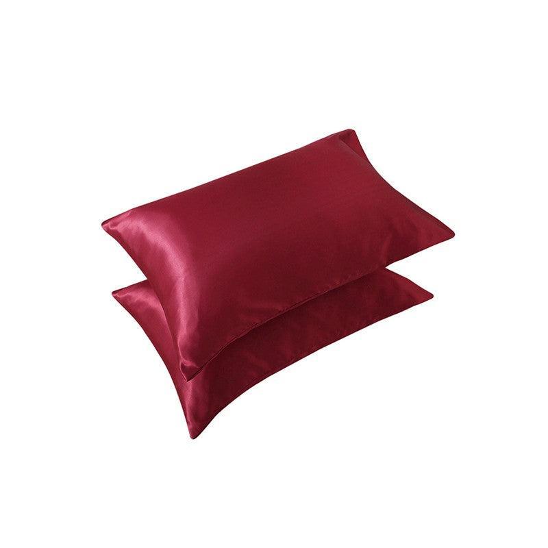 2X Satin Pillow Case Bedroom Pillowcase Cushion Covers Home Decor Luxury Slip - Light Green