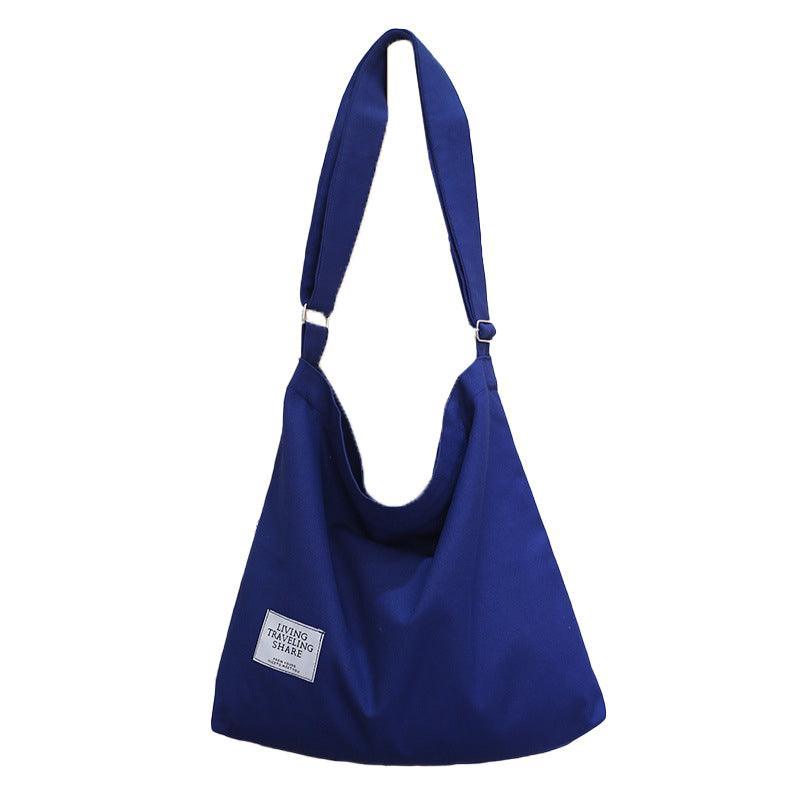 Womens Large Canvas Handbag Ladies Travel Messenger Shoulder Bag Hobo Tote Purse - Pink