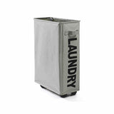 Large Foldable Laundry Washing Clothes Storage Bag Hamper Basket Bin Organiser - Purple - Extra Image
