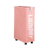 Large Foldable Laundry Washing Clothes Storage Bag Hamper Basket Bin Organiser - Purple - Extra Image