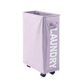 Large Foldable Laundry Washing Clothes Storage Bag Hamper Basket Bin Organiser - Purple - Extra Image