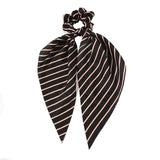 Chiffon Ponytail Scarf Bow Elastic Hair Rope Tie Scrunchies Ribbon Hair Bands - 1