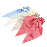 Chiffon Ponytail Scarf Bow Elastic Hair Rope Tie Scrunchies Ribbon Hair Bands - 4 - Extra Image