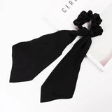 Chiffon Ponytail Scarf Bow Elastic Hair Rope Tie Scrunchies Ribbon Hair Bands - 4 - Extra Image