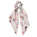 Chiffon Ponytail Scarf Bow Elastic Hair Rope Tie Scrunchies Ribbon Hair Bands - 7
